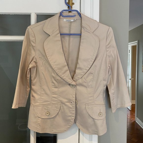 Ricki's Tan 3/4 Sleeve Blazer/Jacket - Picture 1 of 4